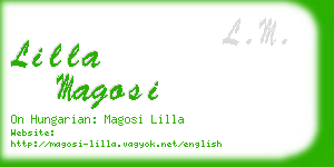 lilla magosi business card